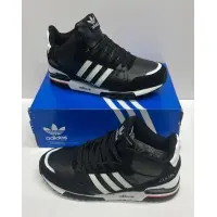 Adidas ZX 750 High Black с мехом